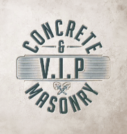 VIP Concrete and Masonry logo